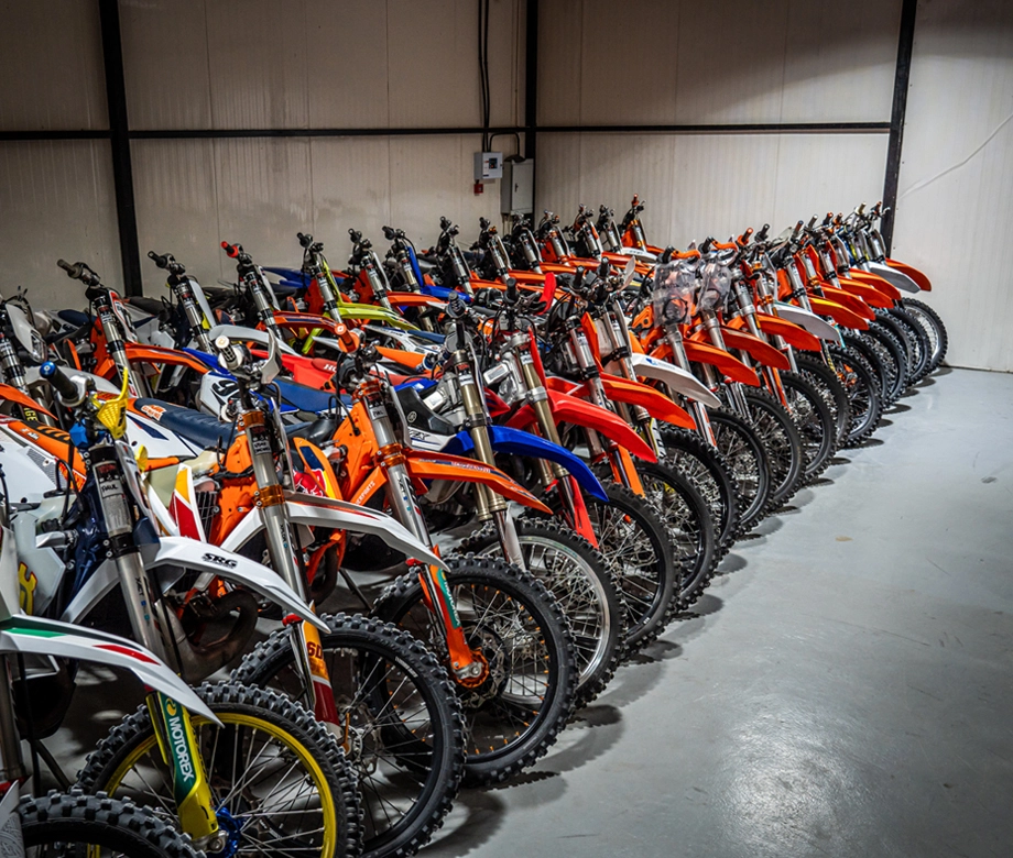 Bottom banner for bike storage and care by Moto Zone in UAE.